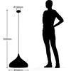 Image de Arcchio - hanglamp - 1licht - ijzer - H: 27 cm - E27 - zwart, goud