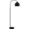 Image de Lindby - vloerlamp - 1licht - Metaal - H: 148 cm - E27 - zwart, goud
