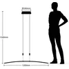 Image de Lindby - Hanglampen- met dimmer - 1licht - metaal - gesatineerd nikkel - Inclusief lichtbron