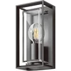Image de Arcchio - Wandlamp buiten - 1licht - Aluminium spuitgietwerk, glas - H: 25.5 cm - E27 - antraciet