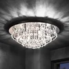 Image de Lindby - plafondlamp - 8lichts - Staal, kristal - H: 25 cm - G9 - chroom