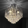 Image de Lindby - plafondlamp - 3lichts - Ijzer, acryl - H: 40 cm - E14 - chroom