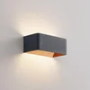 Image de Arcchio - LED wandlamp - 1licht - Aluminium, ijzer - H: 8 cm - zwart, goud - Inclusief lichtbron