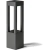 Image de Arcchio - LED buitenlamp - 1licht - drukgegoten aluminium, glas - H: 60 cm - donkergrijs - Inclusief lichtbron