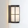 Image de Lucande - Wandlamp buiten - 1licht - drukgegoten aluminium, kunststof - H: 23 cm - E27 - donkergrijs
