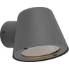 Image de Lindby - Wandlamp buiten - 1licht - Aluminium, glas - H: 11.1 cm - GU10 - antraciet