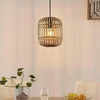 Image de Lindby - Hanglamp - 1licht - Hout, metaal - H: 25 cm - E27 - natuur
