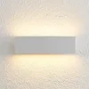 Image de Lindby - LED wandlamp - 2lichts - Staal - H: 8 cm - wit - Inclusief lichtbronnen