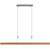 Image de Lindby - Hanglamp- met dimmer - 1licht - Metaal, essen - H: 5 cm - mat nikkel, licht hout - Inclusief lichtbron