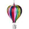 Image de BRUBAKER Heteluchtballon Kleurrijk - met De Hand Beschilderde Kerstballen van Glas - Mondgeblazen Kerstboomversieringen Figuren Grappige Decoratieve Hangers Boombal - ca. 11 cm