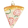 Image de BRUBAKER Pizza - Handgeschilderde Glazen Kerstbal - Handgeblazen Kerstversiering - Grappige Kersthanger - Kerstboom Decoratie - 11.5cm