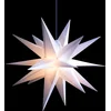 Image de Sterntaler decoratieve ster | Kerstster | 18-wijzer | vouwster | kunststof | 55cm | Buiten | gloeilamp | Stekker