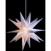 Image de Sterntaler decoratieve ster | Kerstster kunststof | 18-wijzer | vouwster | 25cm | Binnen en buiten | LED | Stekker