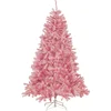Image de BELIANI FARNHAM - Kerstboom - Roze - 210 cm - PVC