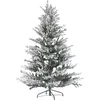 Image de BELIANI BRISCO - Kerstboom - Wit - 180 cm - Synthetisch materiaal