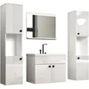 Image de Haven badkamer 5 delen wit hoogglans, wit.