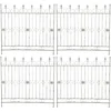 Image de CLP Mangold Tuinhek Set van 4 - Sierhek van Gelakt IJzer - Decoratieve Tuinafscheiding - Modulair Steekheksysteem - 124 x 116 cm - antiek/groen