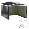 Image de Gardebruk Robotmaaier Garage - Zadeldak Metaal 86x100x63cm Antraciet