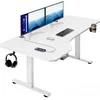 Image de Casaria Zit Sta Bureau   Hoogte Verstelbaar Elektrisch - 160x75cm Wit