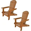 Image de Casaria Adirondack Tuinstoel 2 Stuks - Acacia Hout - Inklapbaar