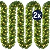 Image de Casaria Guirlande - 2x10m 200 LEDS Afstandsbediening - Warmwit