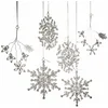 Image de LOBERON Kerstversiering set van 6 Allegan zilverkleurig