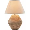Image de LOBERON Tafellamp Landelin wit/bruin