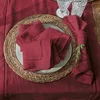 Image de LOBERON Servet set van 4 Covent Garden rood