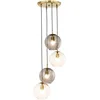 Image de LOBERON Hanglamp Brontille bruin/antiekmessingkleurig