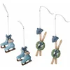 Image de LOBERON Hanger set van 4 Papeta blauw