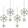 Image de LOBERON Kerstversiering set van 4 Kiresta zilverkleurig/helder