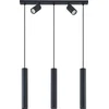 Image de Lindby - hanglamp - 5lichts - staal - H: 40 cm - GU10 - zandzwart