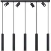 Image de Lindby - hanglamp - 9lichts - staal - H: 40 cm - GU10 - zandzwart