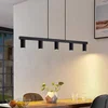 Image de Lindby - hanglamp - 5lichts - Staal - H: 10.5 cm - GU10 - zwart
