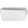 Image de Lindby - LED plafondlamp- met dimmer - 1licht - Staal, kunststof, kristal - H: 7.5 cm - wit, chroom - Inclusief lichtbron