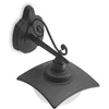 Image de Lindby - Wandlamp buiten - 1licht - Aluminium, glas - H: 28.8 cm - E27 - antraciet, wit