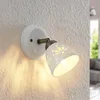 Image de Lindby - buitenspot - 1licht - Keramiek, ijzer - H: 16 cm - E14 - wit, brons