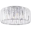 Image de Lindby - plafondlamp - 4lichts - Acryl, ijzer - H: 22.5 cm - E14 - transparant, chroom