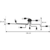Image de Lindby - plafondlamp - 8lichts - ijzerstaal - H: 20 cm - E27 - zwart