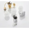 Image de Lindby - plafondlamp - 3lichts - Glas, ijzer - H: 18 cm - E14 - messing, wit