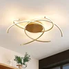 Image de Lindby - LED plafondlamp- met dimmer - 3lichts - IJzer, aluminium, kunststof - H: 12.6 cm - goud - Inclusief lichtbronnen