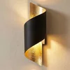 Image de Lindby - wandlamp - 1licht - IJzer - H: 35 cm - E14 - zwart, goud