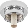 Image de Lindby - Plafondlamp badkamer - 1licht - Staal, glas - H: 18 cm - E14 - chroom