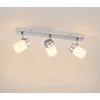 Image de Lindby - buitenspot - 3lichts - Staal, glas - H: 11.5 cm - G9 - chroom