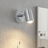 Image de Lindby - Wandlamp - 1licht - Staal, glas - H: 10.6 cm - GU10 - chroom