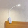 Image de PRIOS - Klemlamp- met dimmer - 1licht - ABS, polycarbonaat - H: 51 cm - wit - Inclusief lichtbron