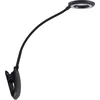 Image de PRIOS - Klemlamp- met dimmer - 1licht - ABS, polycarbonaat - H: 51 cm - zwart - Inclusief lichtbron