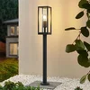 Image de Lindby - Tuinpad verlichting - 1licht - Aluminium, glas - H: 80 cm - E27 - antraciet (RAL 7016)