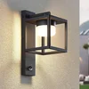 Image de Lucande - Wandlampen buiten - 1licht - Aluminium, kunststof - H: 33 cm - GX53 - donkergrijs (RAL 840-M)