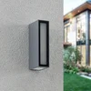 Image de PRIOS - LED wandlamp buiten - 1licht - Gegoten aluminium, glas - H: 16 cm - donkergrijs - Inclusief lichtbron